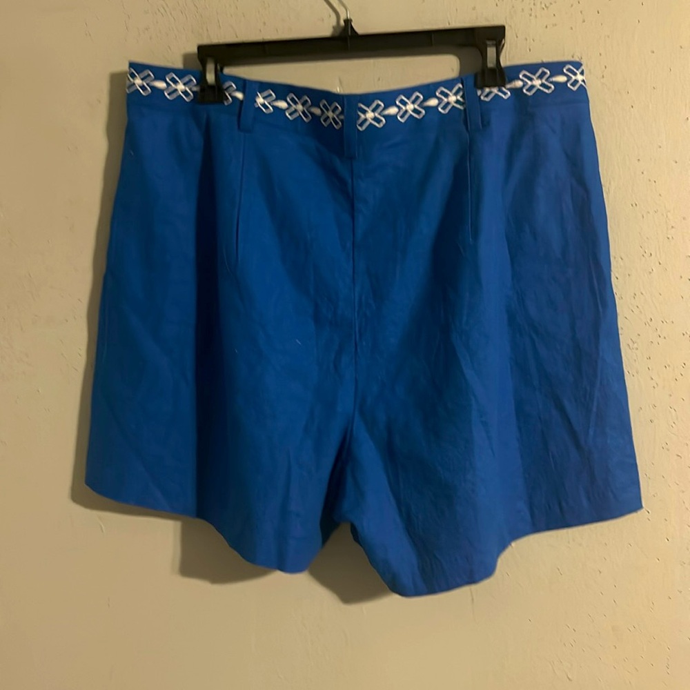2 piece Jade Johnny Was Jodie Easy Jacket Blue and White Embroidered Set - Picture 7 of 11